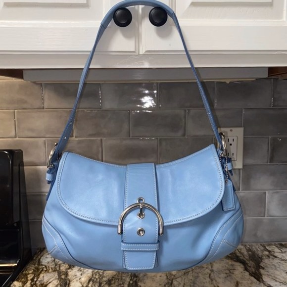 Coach Handbags - Coach style 9248 Leather Soho Blue Hobo